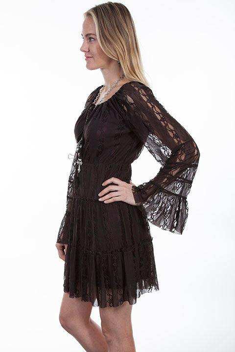 Scully CHOCOLATE LACE DRESS - Scully Leather - Flyclothing LLC