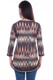 Scully Microfiber Print Reversible Top - Scully Leather