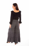 Scully Leather 100% Rayon Gun Metal Rayon Palazzo Pants W/Pockets Pant - Scully Leather
