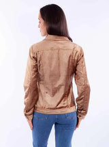 Scully Leather Honey Creek Tan Velvet Jacket With Embroidery - Scully Leather - Flyclothing LLC