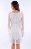 Scully Leather Honey Creek White Eyelash Lace Dress - Scully Leather