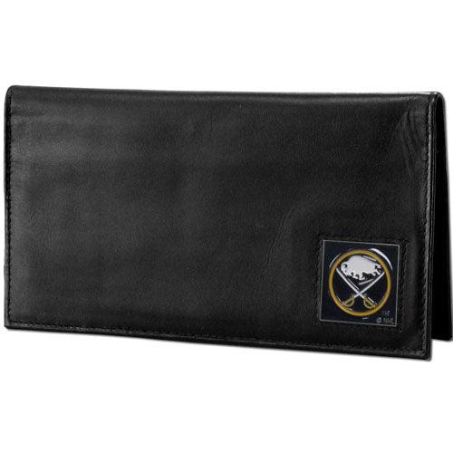 Buffalo Sabres® Deluxe Leather Checkbook Cover - Flyclothing LLC