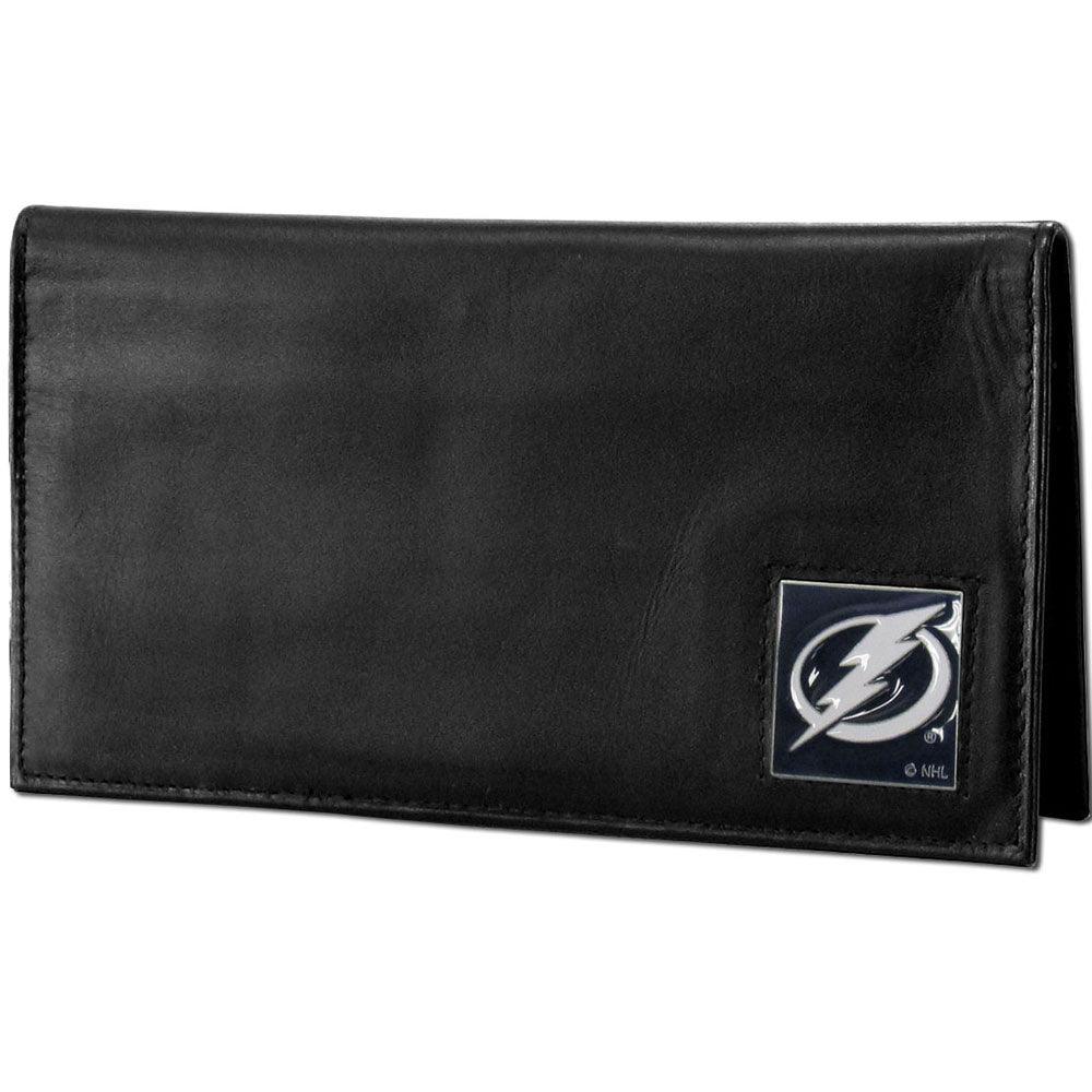 Tampa Bay Lightning® Deluxe Leather Checkbook Cover - Flyclothing LLC