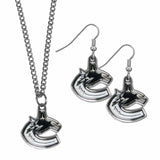 Vancouver Canucks® Dangle Earrings and Chain Necklace Set - Siskiyou Buckle