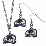 Colorado Avalanche® Dangle Earrings and Chain Necklace Set - Siskiyou Buckle