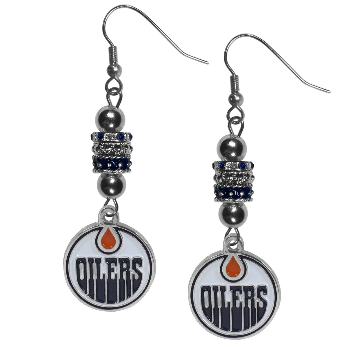 Edmonton Oilers® Euro Bead Earrings - Siskiyou Buckle - Flyclothing LLC