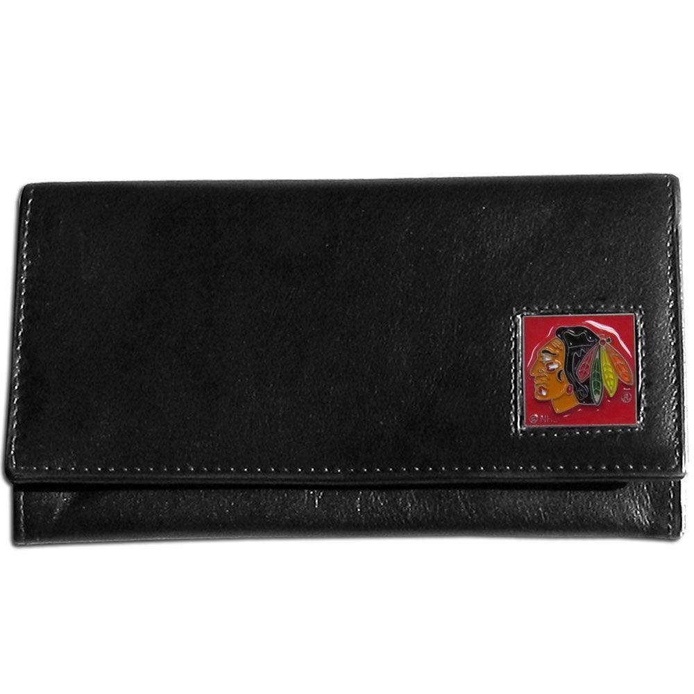 Chicago Blackhawks® Leather Women's Wallet - Siskiyou Buckle