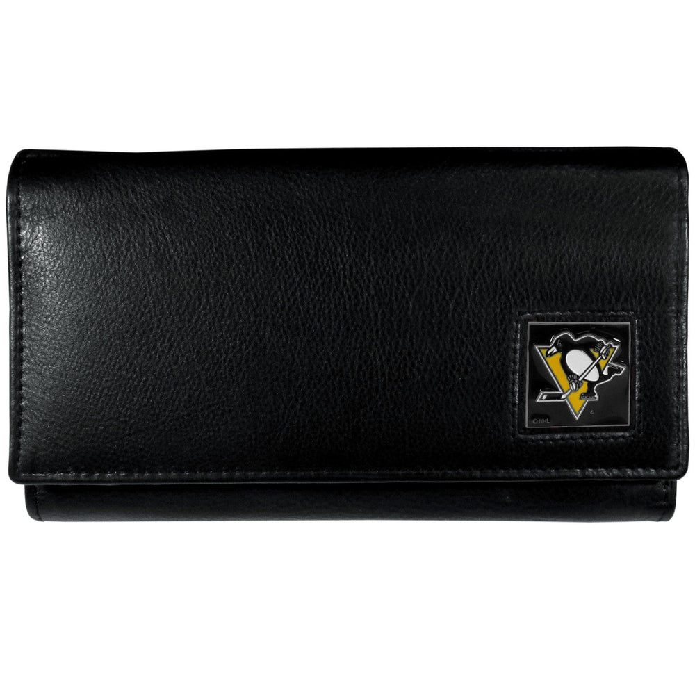 Pittsburgh Penguins® Leather Women's Wallet - Siskiyou Buckle