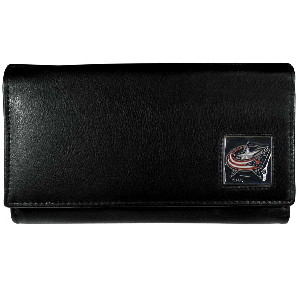 Columbus Blue Jackets® Leather Women's Wallet - Siskiyou Buckle