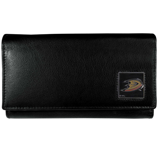Anaheim Ducks® Leather Women's Wallet - Siskiyou Buckle