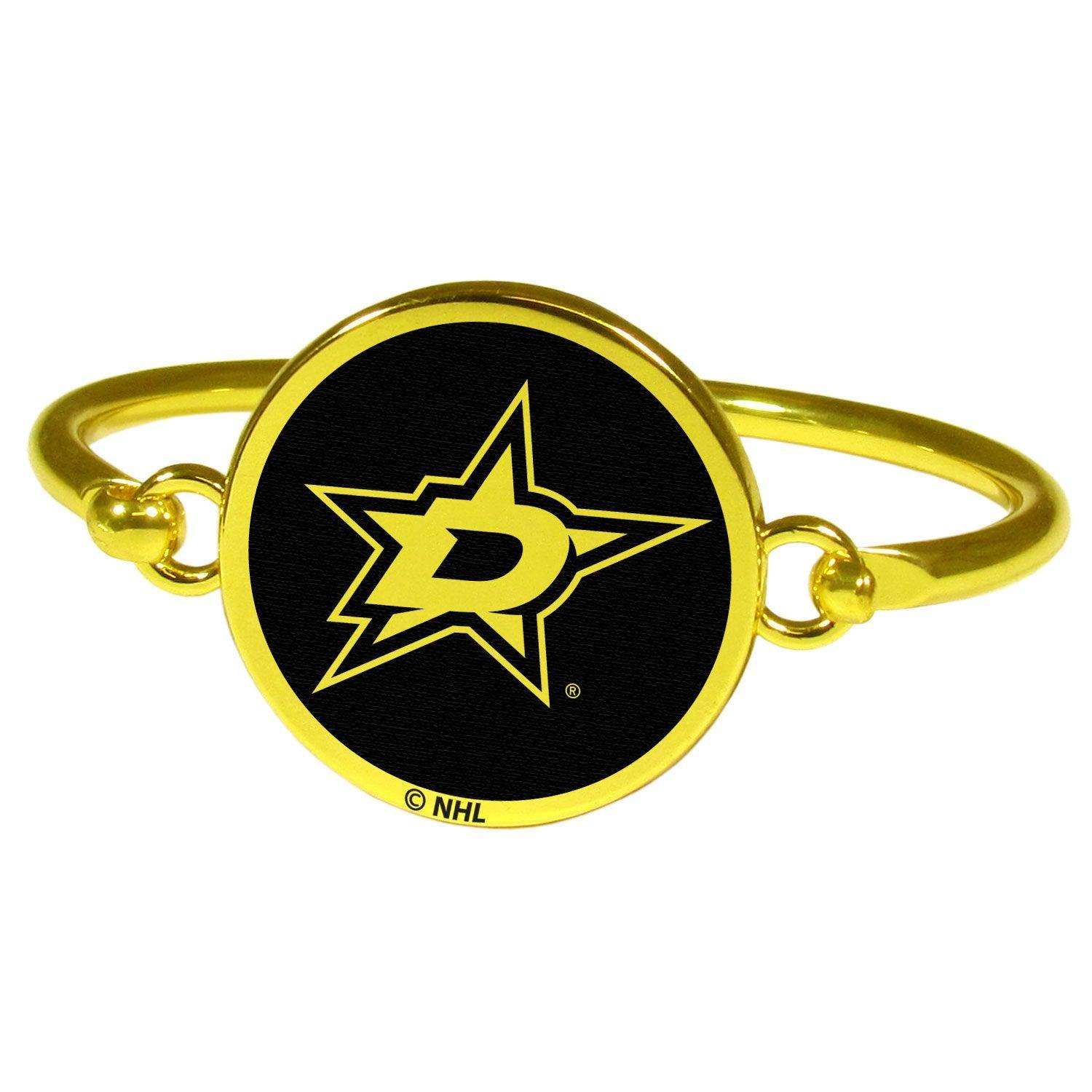 Dallas Stars™ Gold Tone Bangle Bracelet - Siskiyou Buckle - Flyclothing LLC