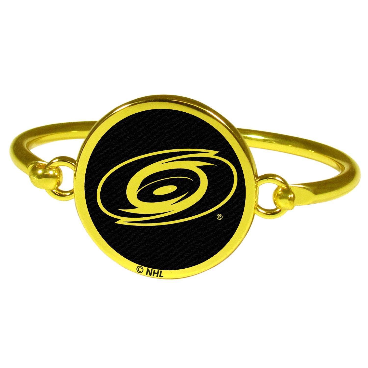 Carolina Hurricanes® Gold Tone Bangle Bracelet - Siskiyou Buckle