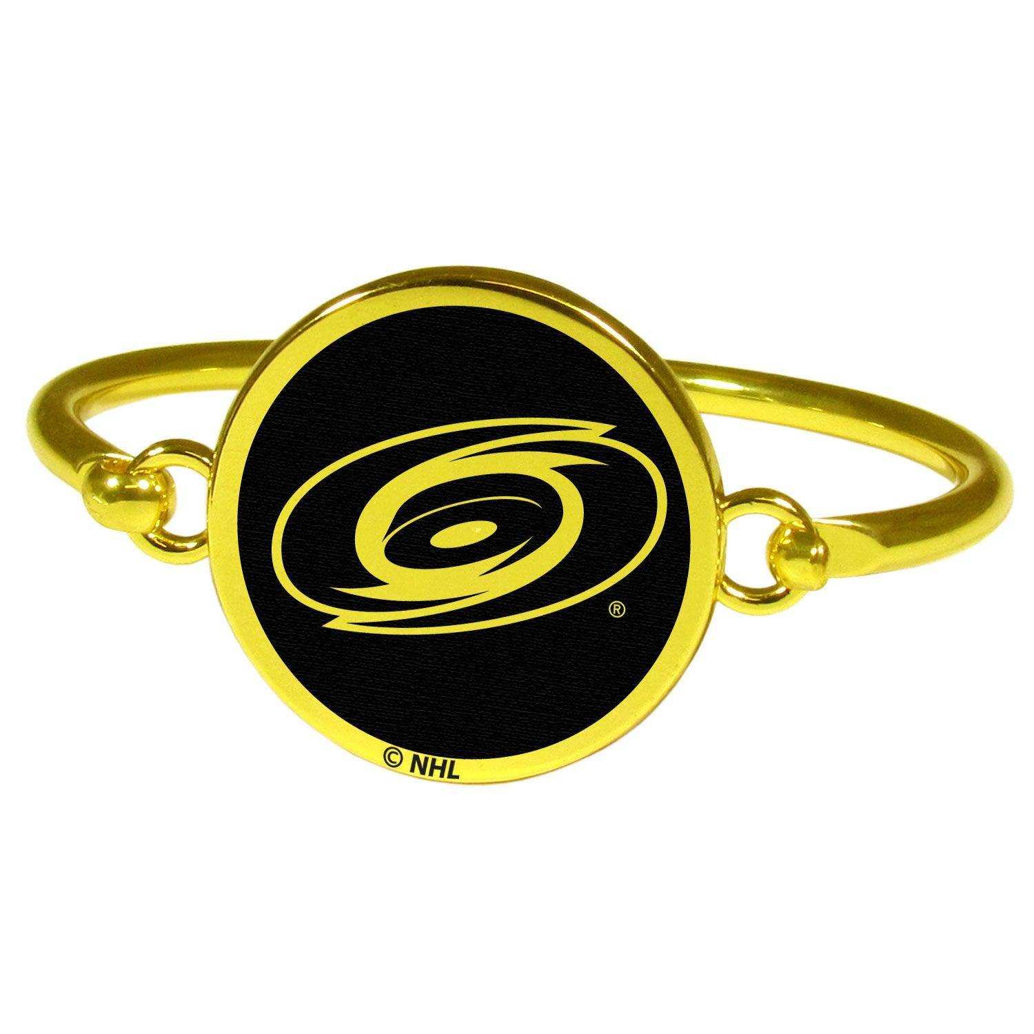 Carolina Hurricanes® Gold Tone Bangle Bracelet - Siskiyou Buckle - Flyclothing LLC
