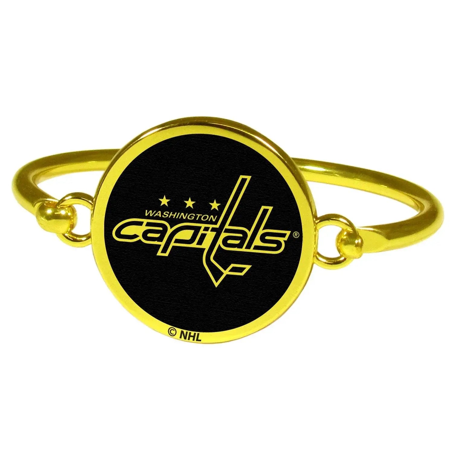 Washington Capitals® Gold Tone Bangle Bracelet - Siskiyou Buckle - Flyclothing LLC