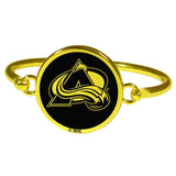 Colorado Avalanche® Gold Tone Bangle Bracelet - Siskiyou Buckle