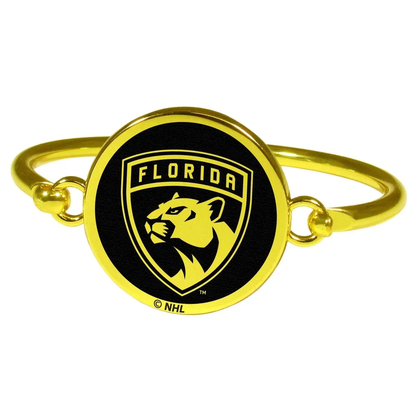 Florida Panthers® Gold Tone Bangle Bracelet - Siskiyou Buckle - Flyclothing LLC