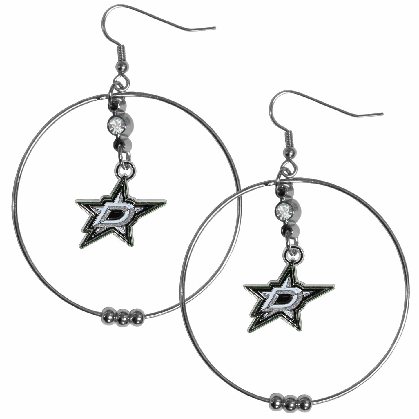 Dallas Stars™ 2 Inch Hoop Earrings - Siskiyou Buckle - Flyclothing LLC