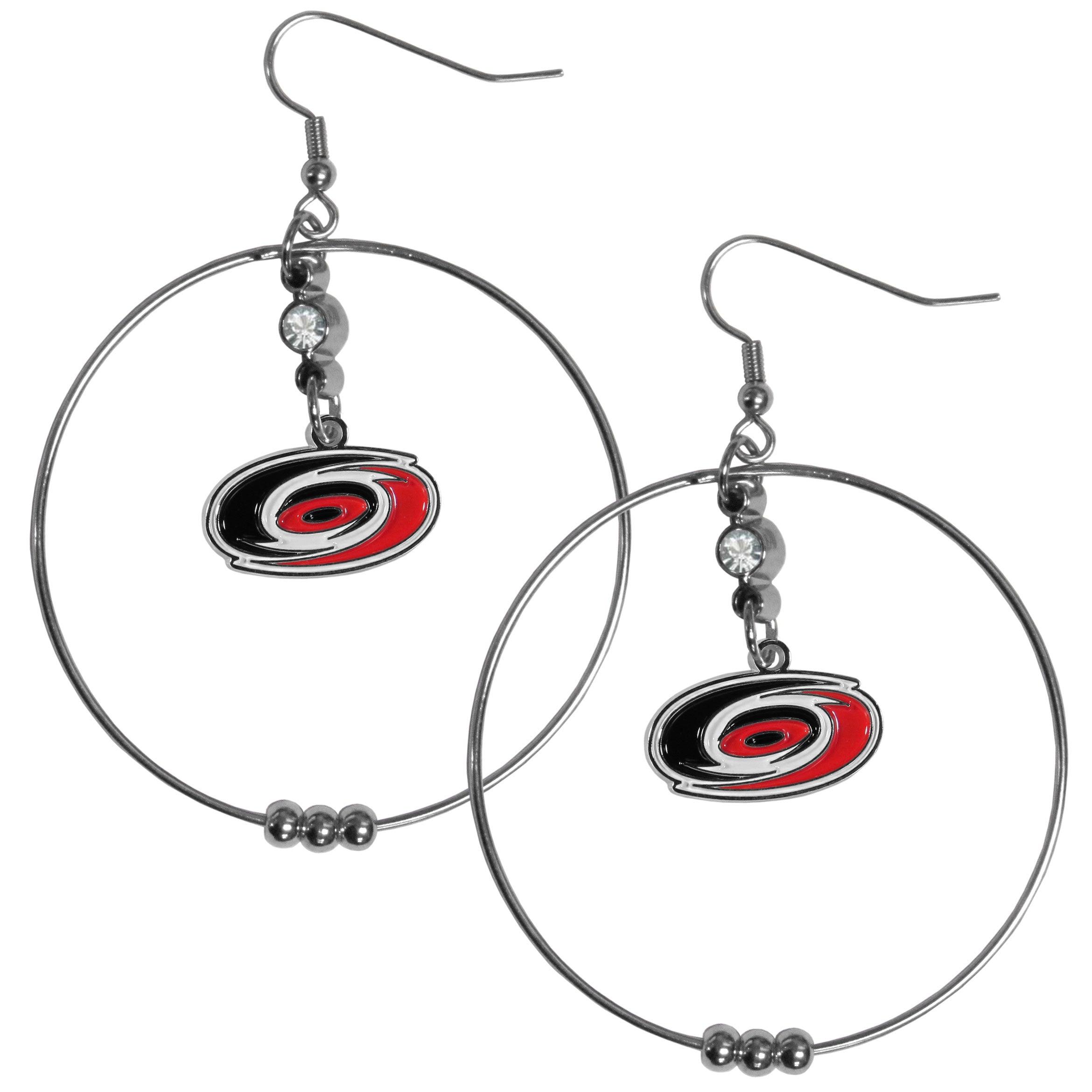 Carolina Hurricanes® 2 Inch Hoop Earrings - Flyclothing LLC