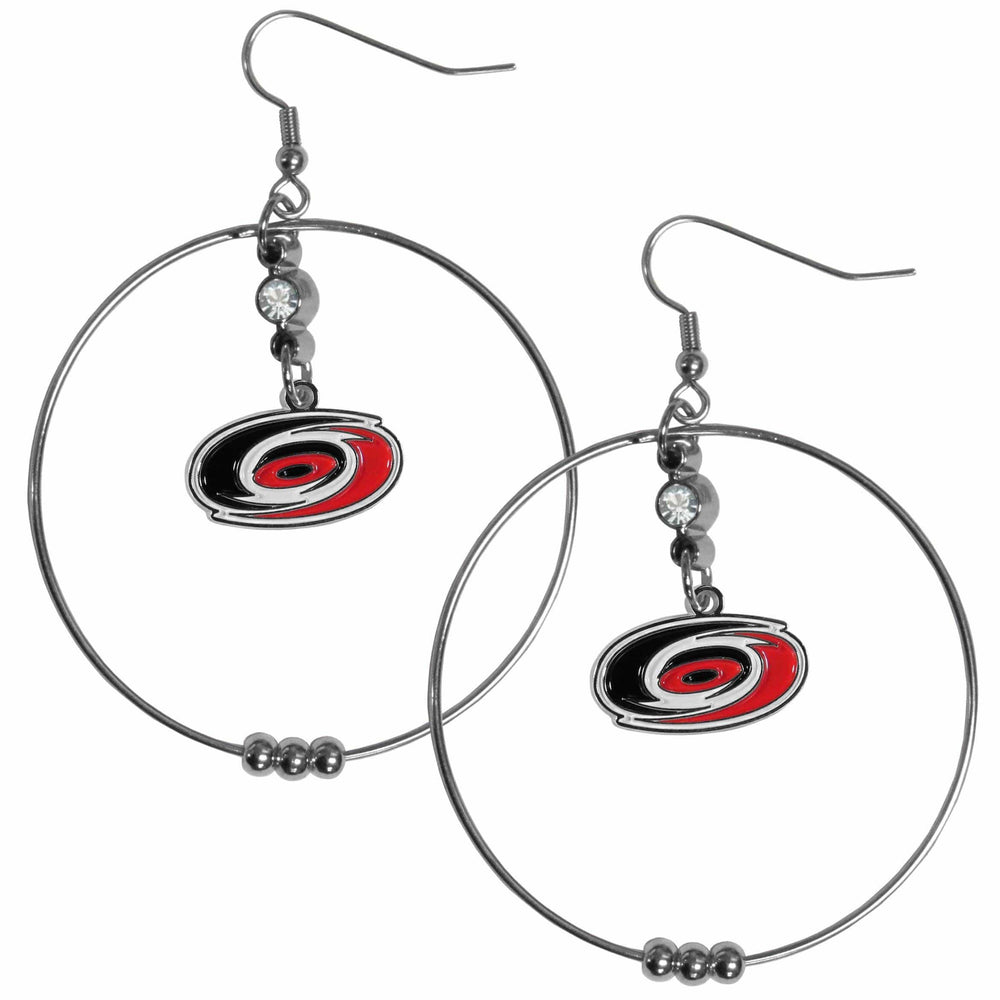Carolina Hurricanes® 2 Inch Hoop Earrings - Siskiyou Buckle