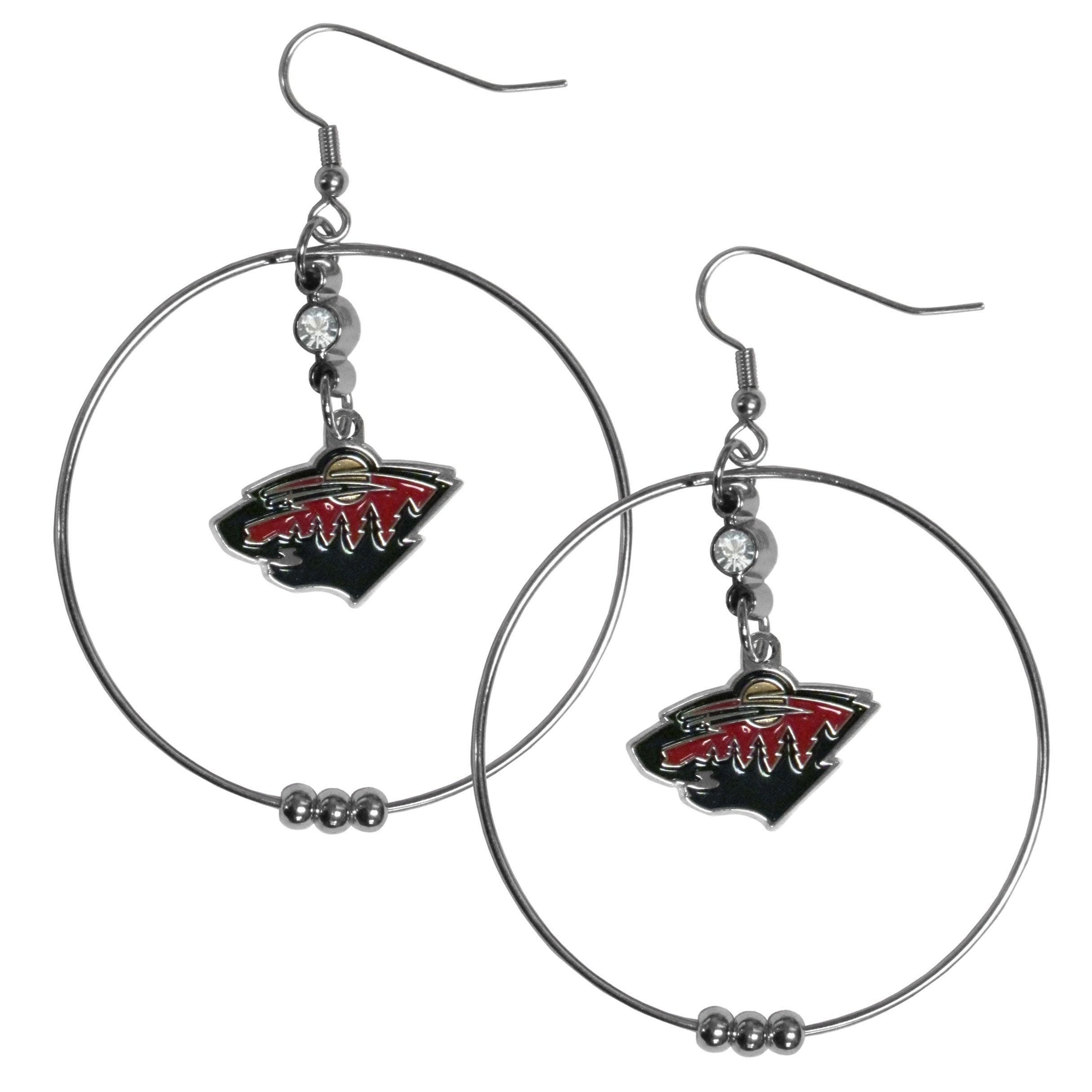 Minnesota Wild® 2 Inch Hoop Earrings - Flyclothing LLC
