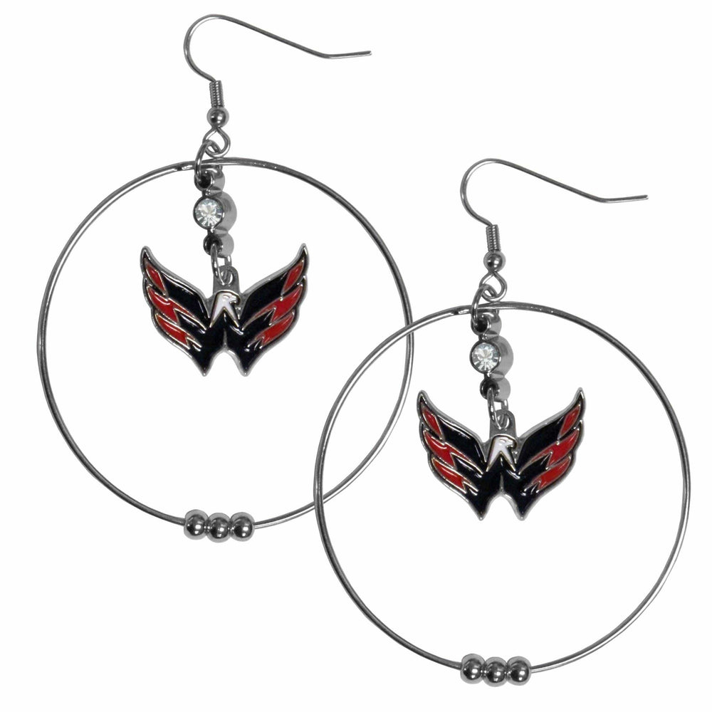 Washington Capitals® 2 Inch Hoop Earrings - Siskiyou Buckle