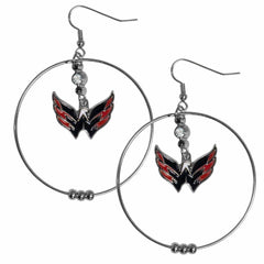 Washington Capitals® 2 Inch Hoop Earrings - Flyclothing LLC