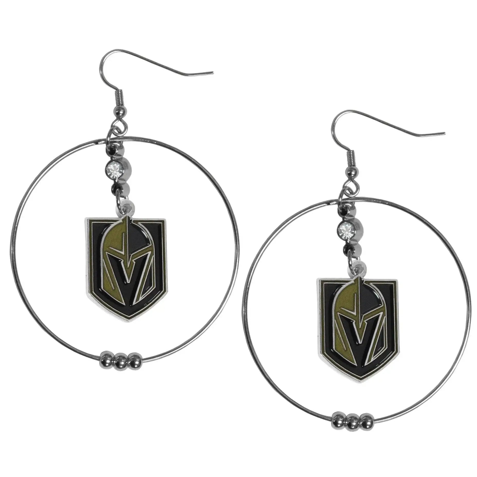 Las Vegas Golden Knights® 2 Inch Hoop Earrings - Siskiyou Buckle - Flyclothing LLC