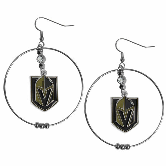 Las Vegas Golden Knights® 2 Inch Hoop Earrings - Siskiyou Buckle