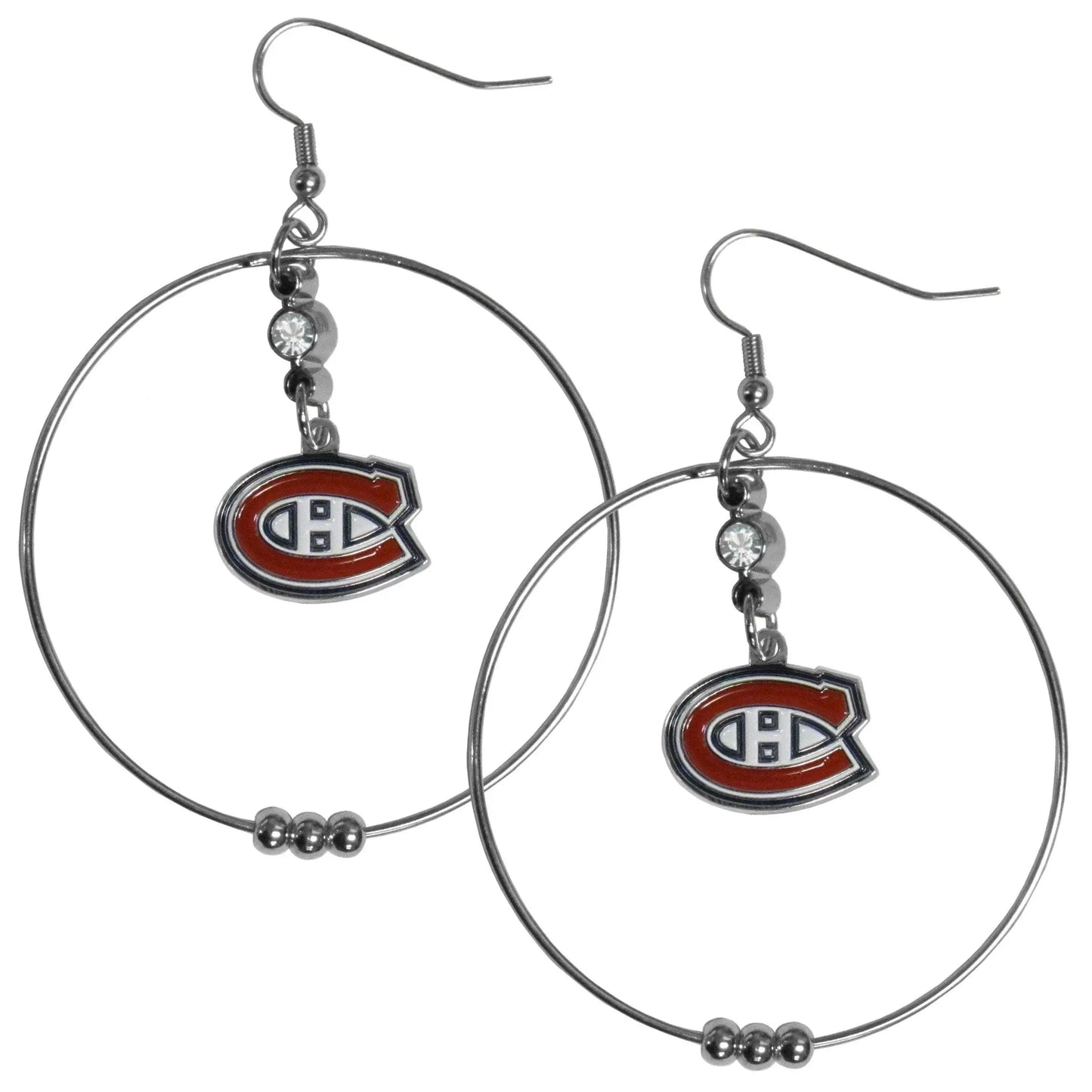 Montreal Canadiens® 2 Inch Hoop Earrings - Siskiyou Buckle - Flyclothing LLC