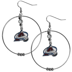 Colorado Avalanche® 2 Inch Hoop Earrings - Flyclothing LLC