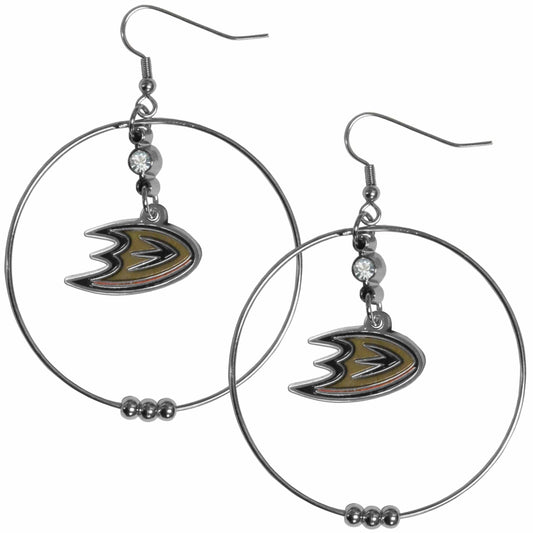 Anaheim Ducks® 2 Inch Hoop Earrings - Siskiyou Buckle