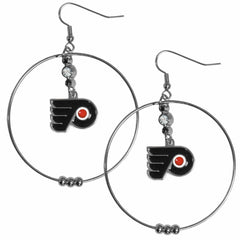 Philadelphia Flyers® 2 Inch Hoop Earrings - Siskiyou Buckle