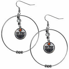 Edmonton Oilers® 2 Inch Hoop Earrings - Flyclothing LLC