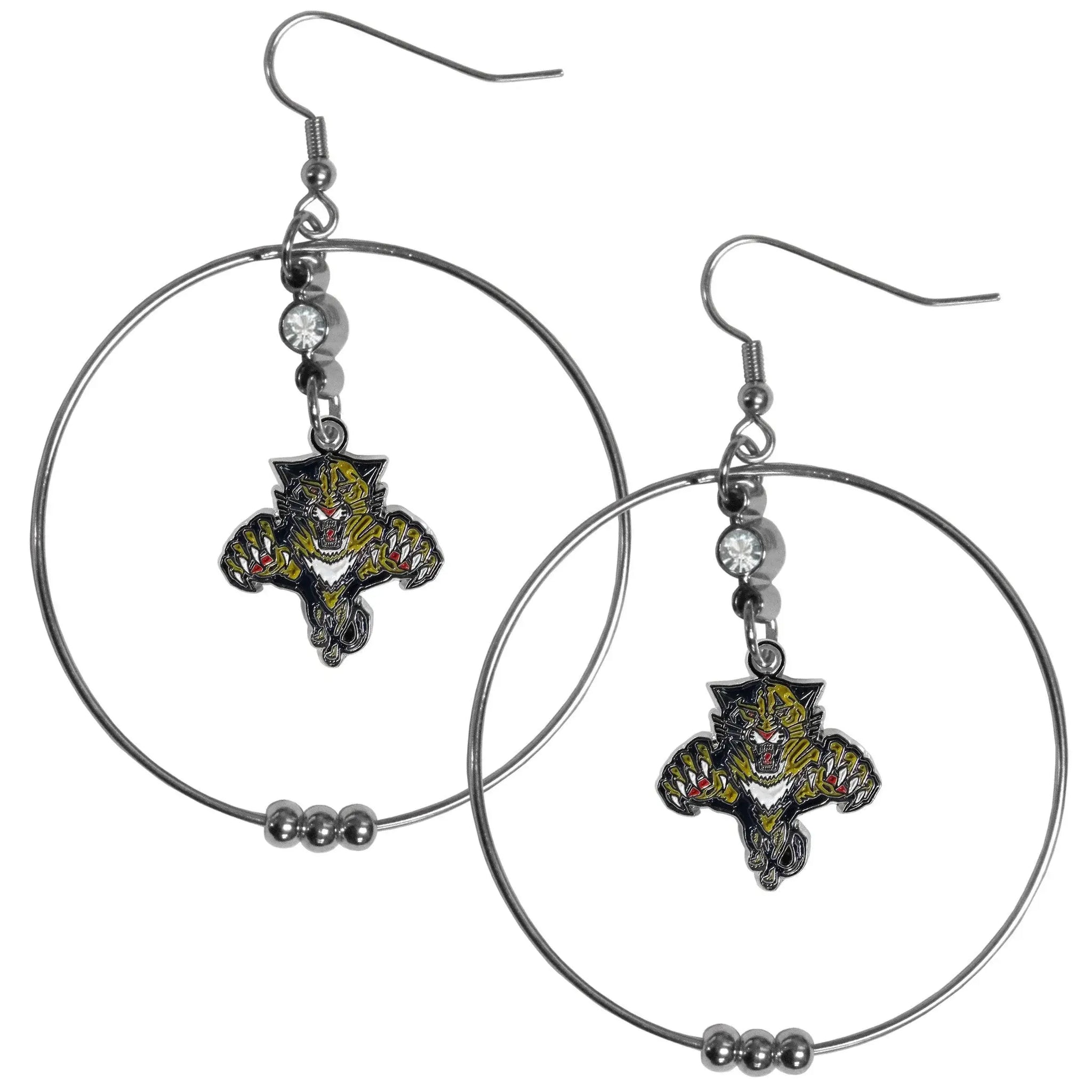 Florida Panthers® 2 Inch Hoop Earrings - Siskiyou Buckle - Flyclothing LLC