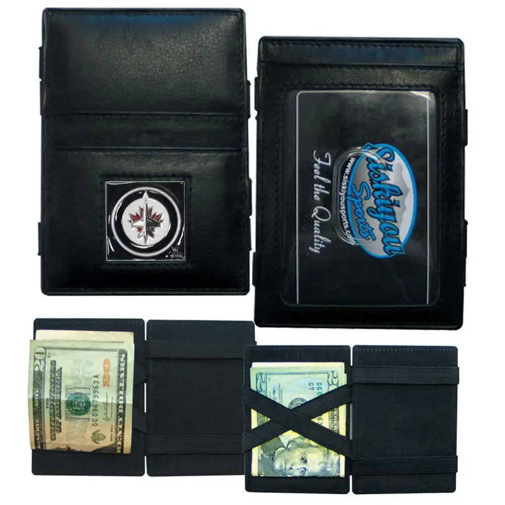 Winnipeg Jets™ Leather Jacob's Ladder Wallet - Siskiyou Buckle - Flyclothing LLC
