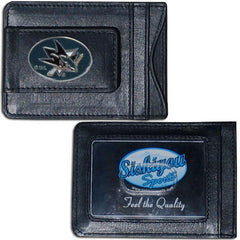 San Jose Sharks® Leather Cash & Cardholder - Flyclothing LLC