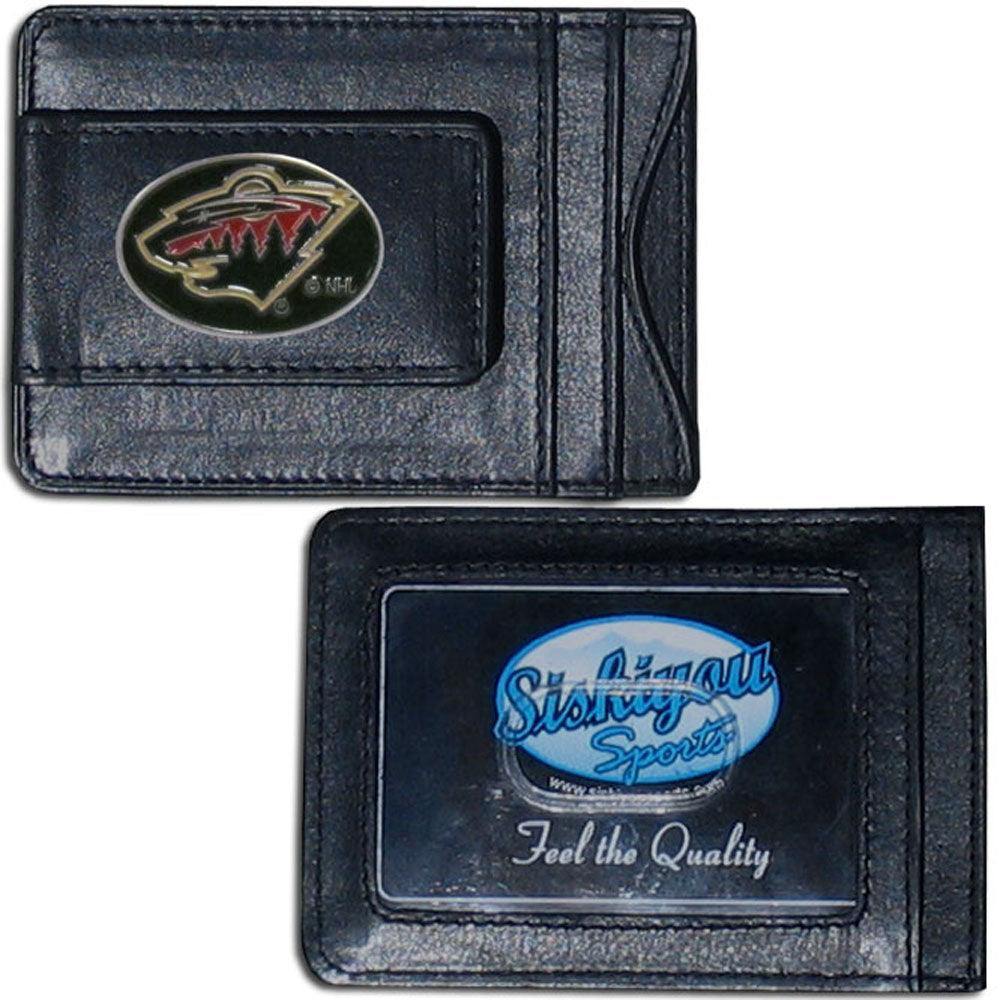 Minnesota Wild® Leather Cash & Cardholder - Siskiyou Buckle