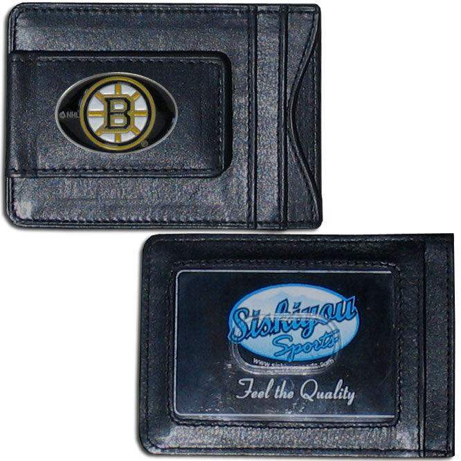 Boston Bruins® Leather Cash & Cardholder - Siskiyou Buckle - Flyclothing LLC