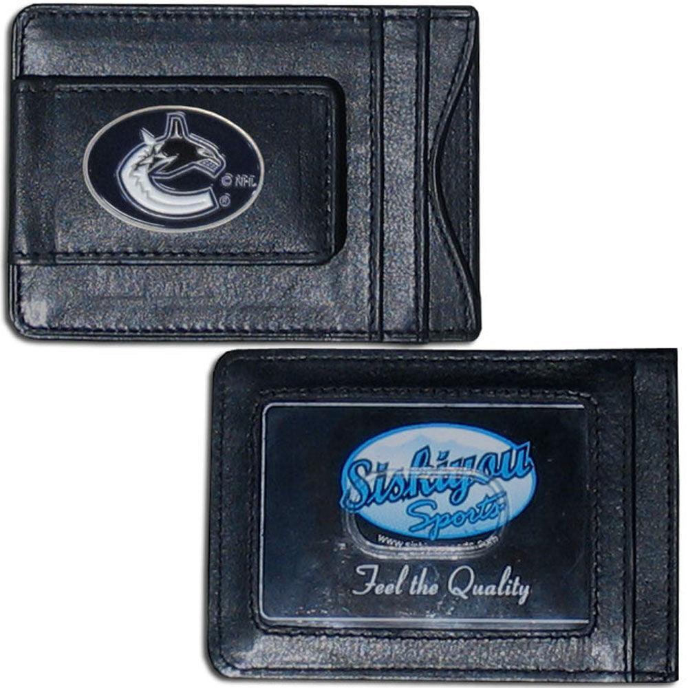 Vancouver Canucks® Leather Cash & Cardholder - Flyclothing LLC