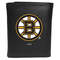 Boston Bruins® Leather Tri-fold Wallet, Large Logo - Flyclothing LLC