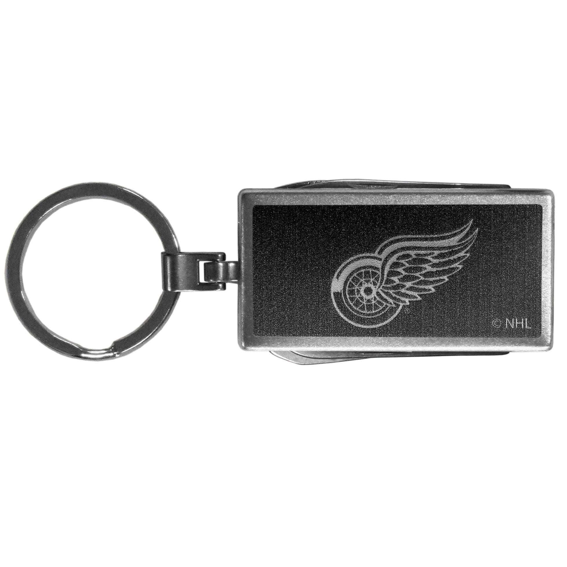 Detroit Red Wings® Multi-tool Key Chain, Black - Flyclothing LLC