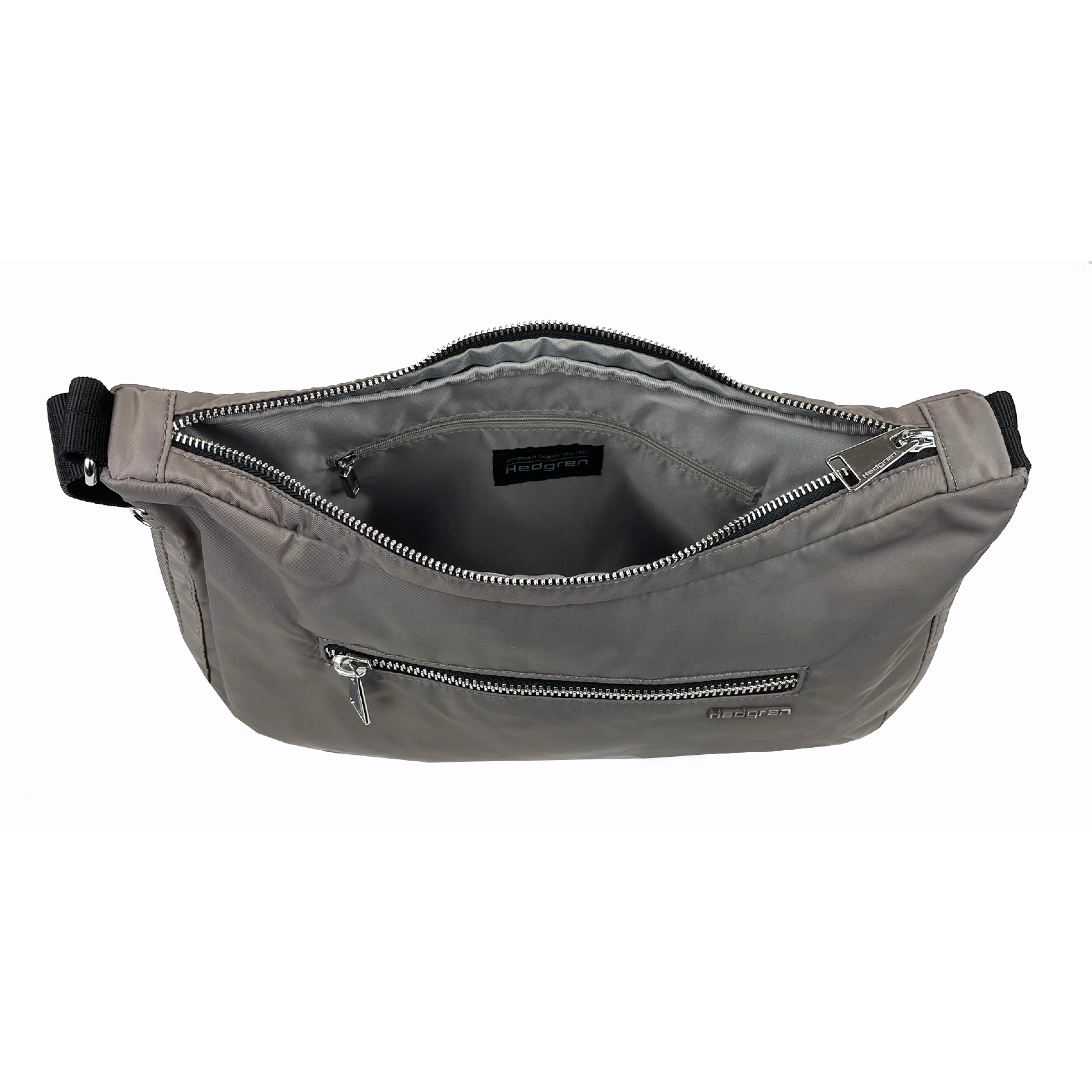 Hedgren Ann Sustainably Made Expandable Hobo Sepia