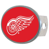 Detroit Red Wings® Oval Metal Hitch Cover Class II and III - Siskiyou Buckle