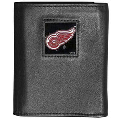 Detroit Red Wings® Deluxe Leather Tri-fold Wallet - Flyclothing LLC