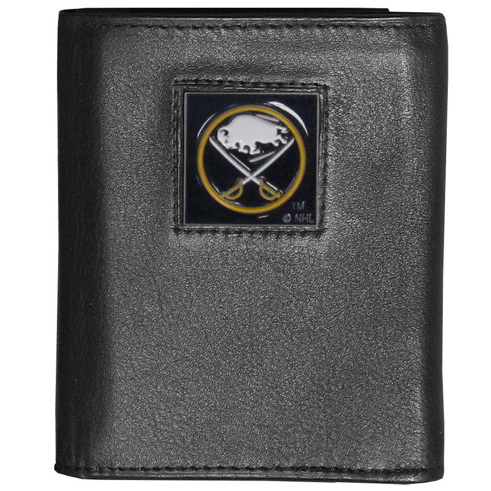 Buffalo Sabres® Deluxe Leather Tri-fold Wallet Packaged in Gift Box - Flyclothing LLC
