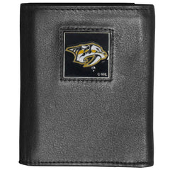 Nashville Predators® Deluxe Leather Tri-fold Wallet - Siskiyou Buckle