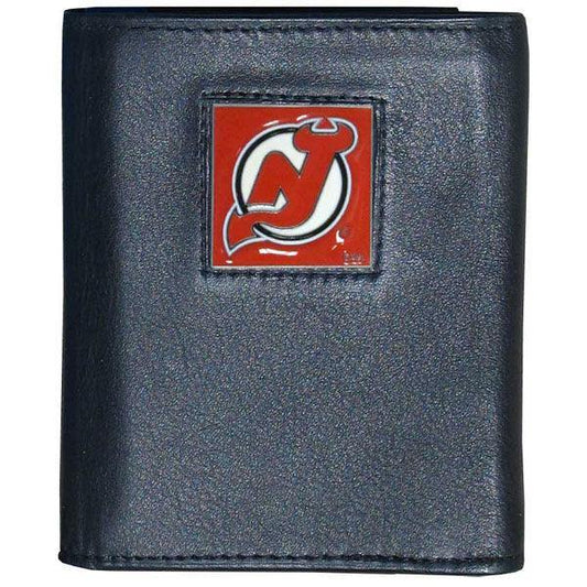 New Jersey Devils® Leather Tri-fold Wallet - Siskiyou Buckle