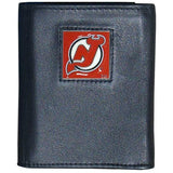 New Jersey Devils® Leather Tri-fold Wallet - Siskiyou Buckle