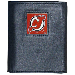 New Jersey Devils® Leather Tri-fold Wallet - Siskiyou Buckle