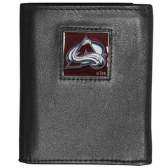 Colorado Avalanche® Deluxe Leather Tri-fold Wallet - Flyclothing LLC